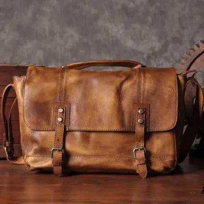 Vintage Genuine Leather Bag Men