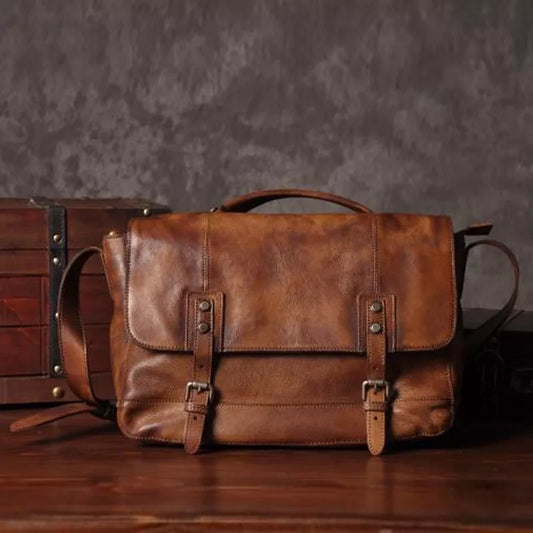 Vintage Genuine Leather Bag Men