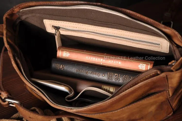 Vintage Genuine Leather Bag Men