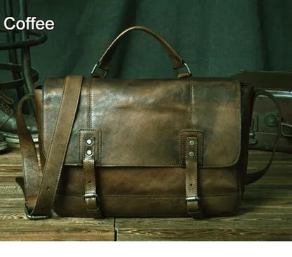 Vintage Genuine Leather Bag Men