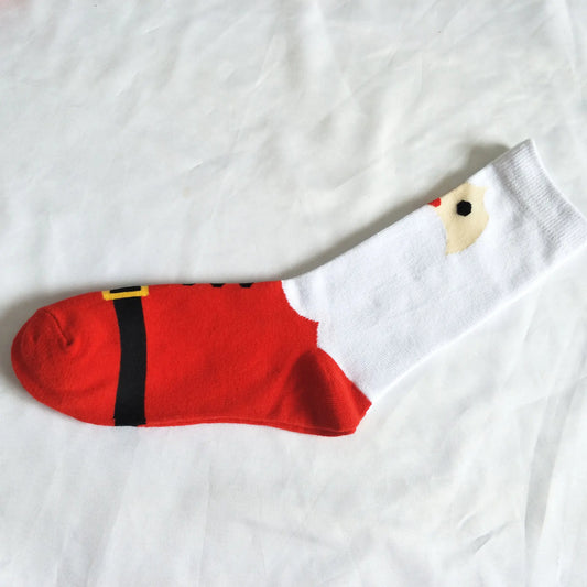 Personalized Cartoon Men's Socks for Christmas