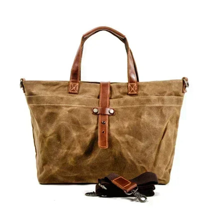 Thickened First-Layer Cowhide Waterproof Waxed Canvas