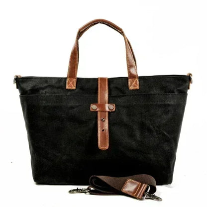 Thickened First-Layer Cowhide Waterproof Waxed Canvas