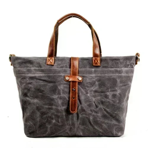 Thickened First-Layer Cowhide Waterproof Waxed Canvas