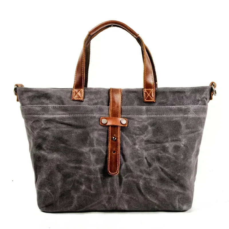 Thickened First-Layer Cowhide Waterproof Waxed Canvas