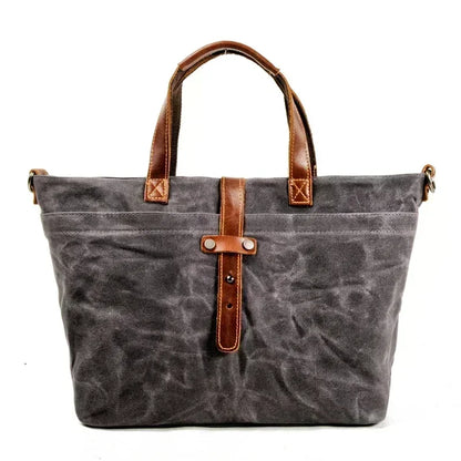 Thickened First-Layer Cowhide Waterproof Waxed Canvas