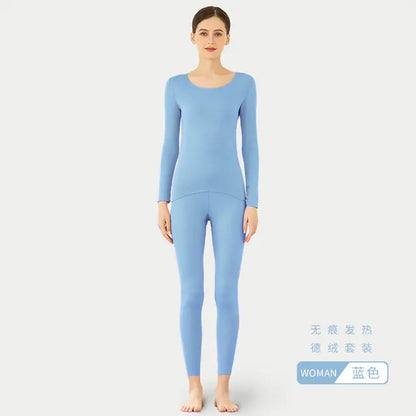 Winter Thermal Underwear Set for Men and Women