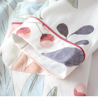 Women's Leaves Printed Pajama Set