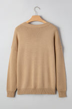 Smoke Gray Merry Christmas Dolman Sweater