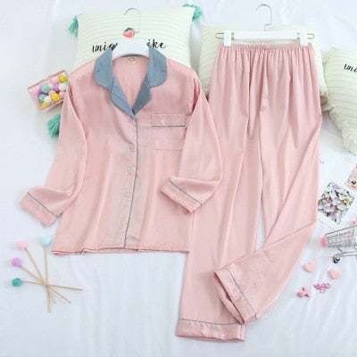 Luxury Long Sleeve Pyjamas Set