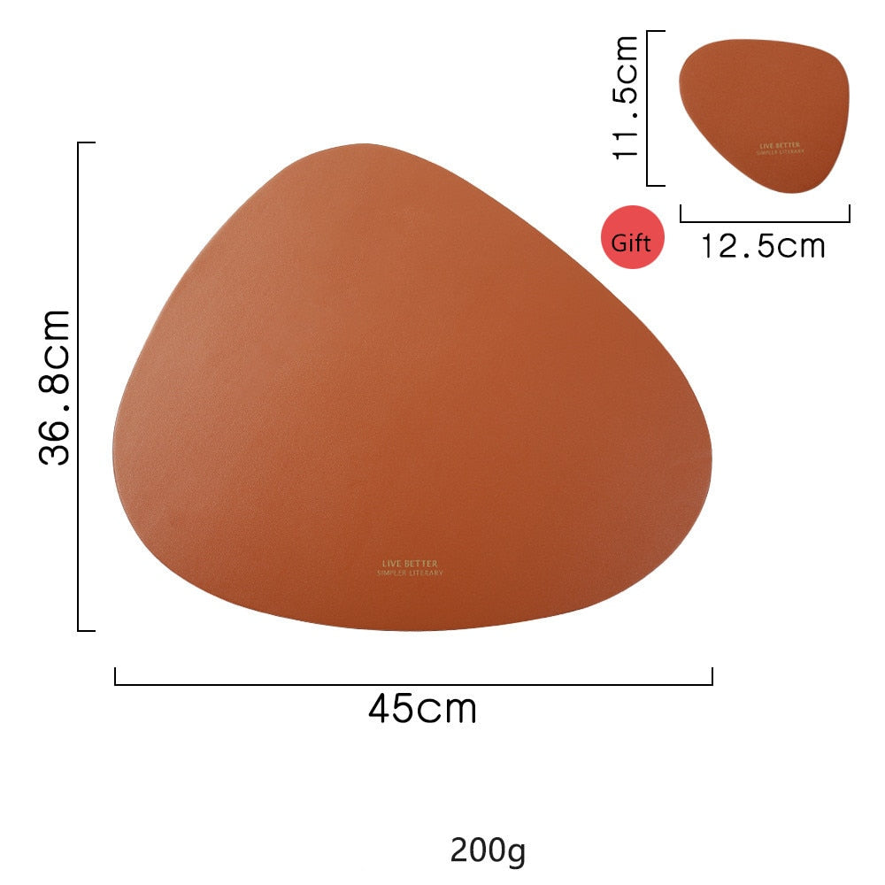 PU Leather Tableware Placemat
