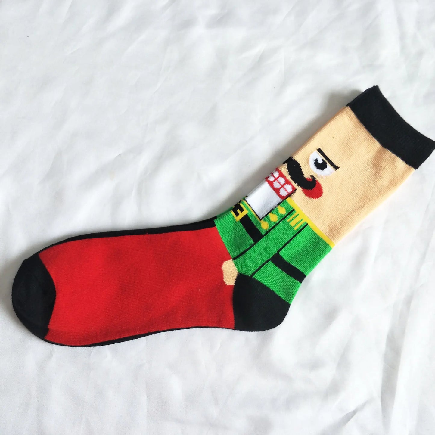 Personalized Cartoon Men's Socks for Christmas