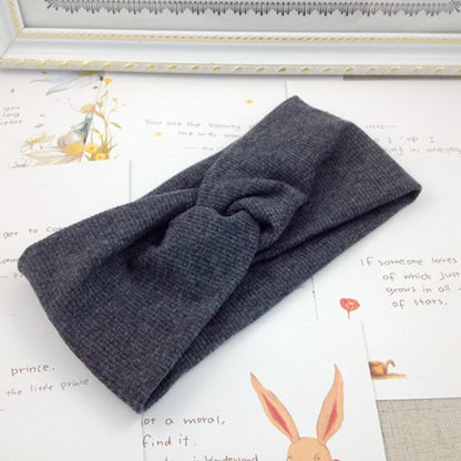 Women's Solid Color Cotton Headband