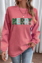 Strawberry Pink MERRY Christmas Sweatshirt