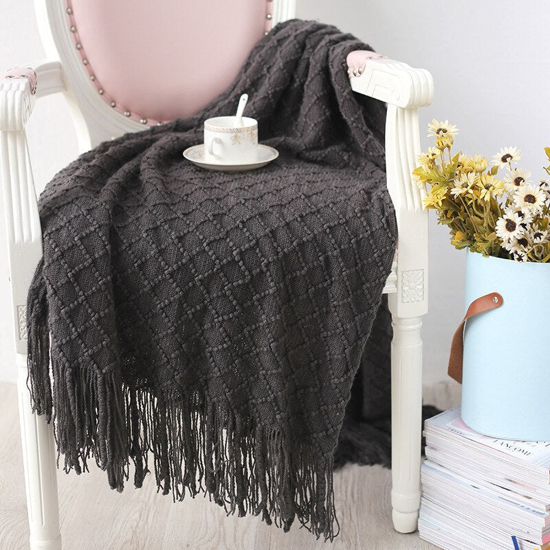 Nordic Knitted Blanket