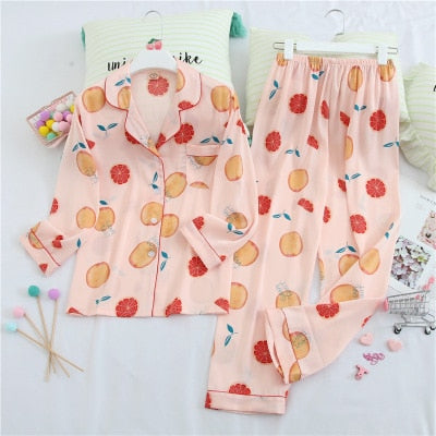 Luxury Long Sleeve Pyjamas Set