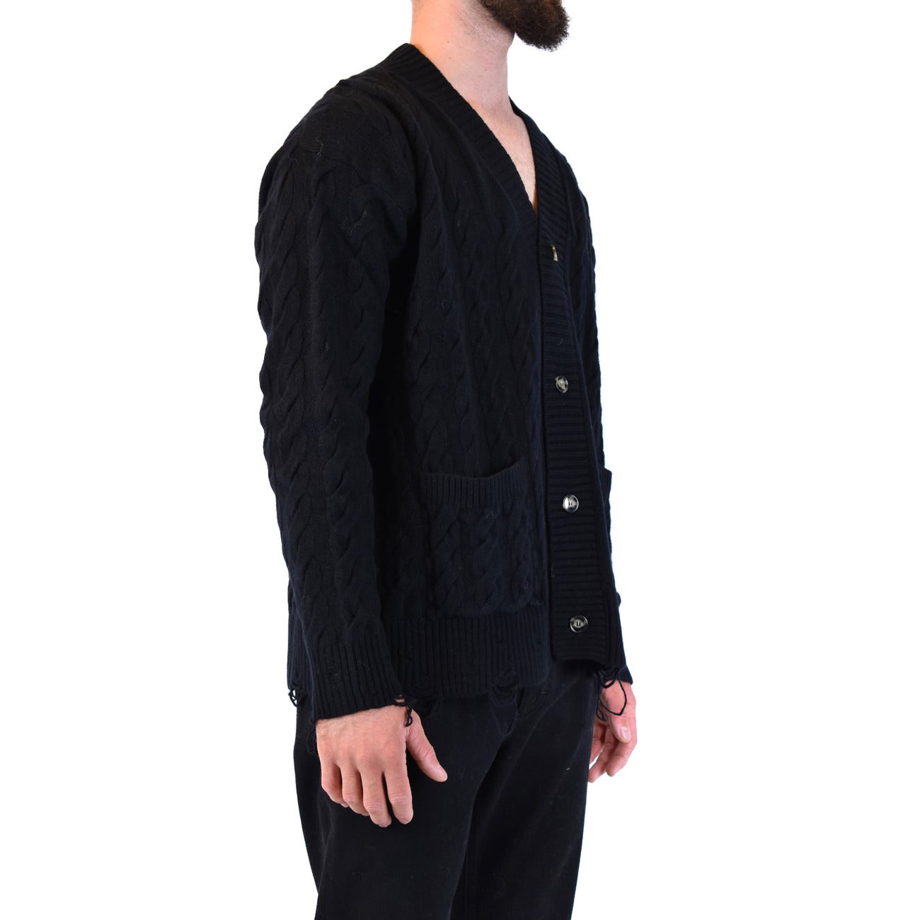 Laneus Herren-Strickjacke