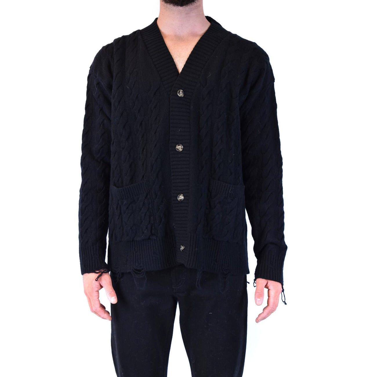 Laneus Herren-Strickjacke